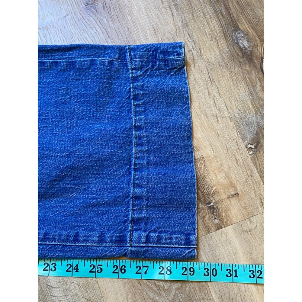 Gap Womens Wide-Leg Denim‎ Jeans Size 27 Leaf Embroidery Boho - Picture 9 of 9
